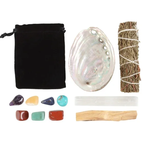 New Divine Energy Smudge and Stone Wellness Kit - Picture 2 of 5